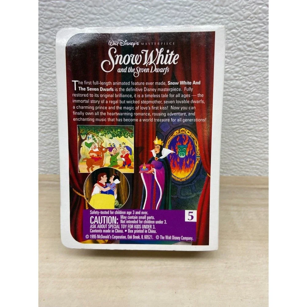 Vintage 1995 Mc Donalds Happy Meal Toy Disney Snow White